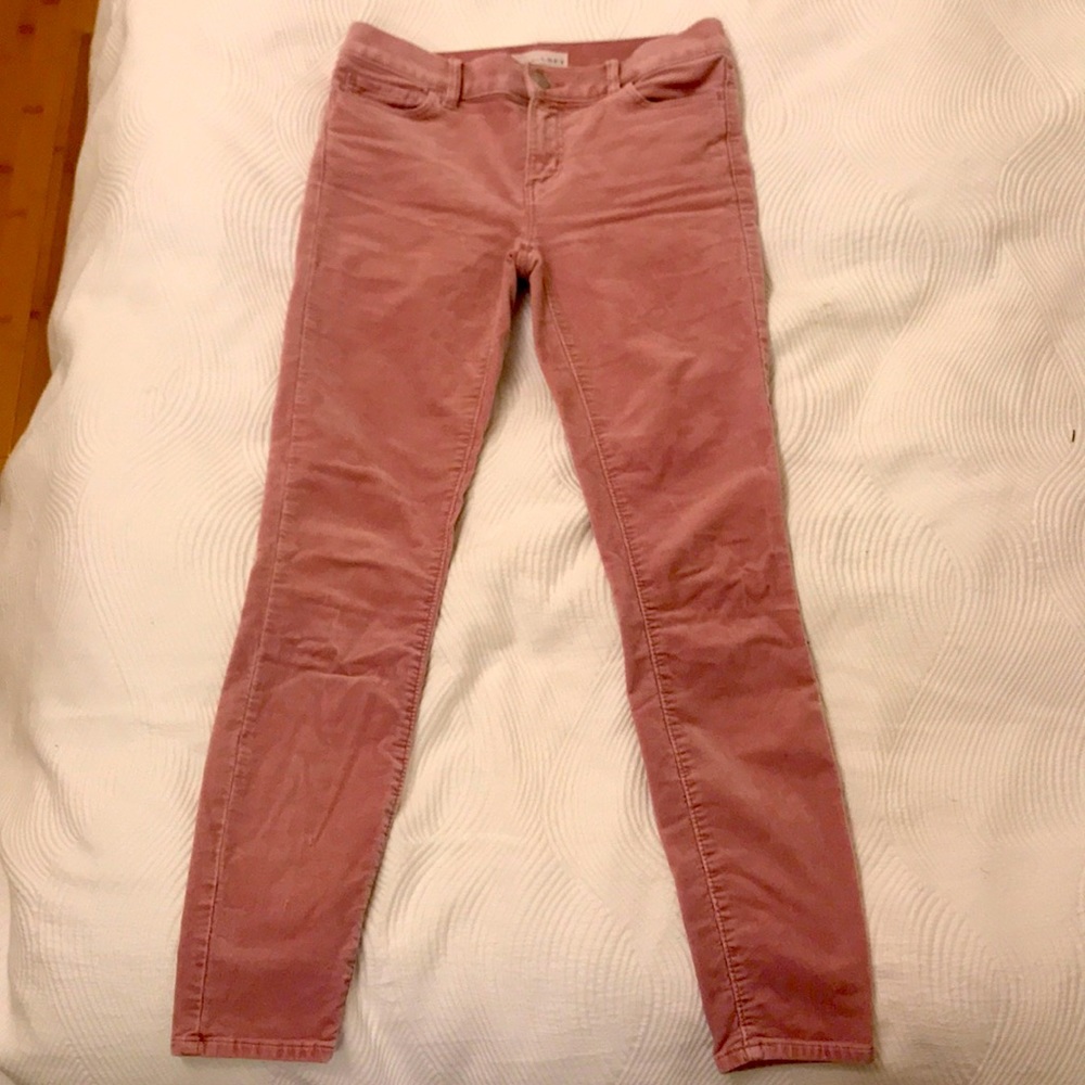 Loft Modern Skinny Pink Corduroy Pants 24 00 XS